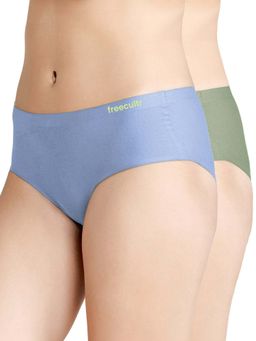 FREECULTR - Women'S Multi-Colour Seamless Micro Modal Hipster (Pack Of 2)
