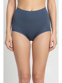 Zivame - Blue High Rise Full Coverage Tummy Tucker Hipster