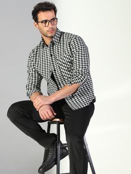 SHOWOFF - Edition Men's Checked Black Shacket