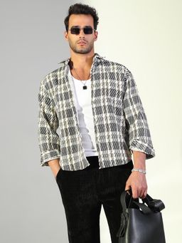 SHOWOFF - Edition Men's Checked Black Shacket