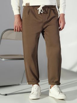 SHOWOFF - Men Olive Solid Korean Trouser