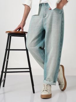 SHOWOFF - Mens Blue Washed Jeans