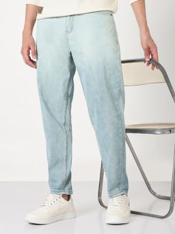 SHOWOFFFF - Mens Blue Tapered Fit Jeans