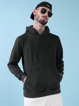 SHOWOFF - Edition Men's Grey Solid Full Sleeves Hoodie