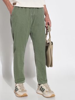 SHOWOFFFF - Edition Men's Teal Solid Tapered Fit Jeans