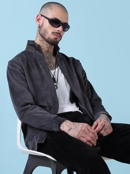 SHOWOFF - Edition Men's Grey Checked Sporty Jacket