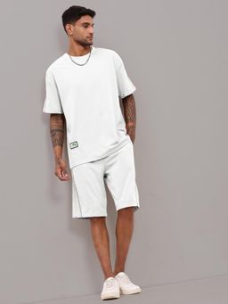 SHOWOFF - White Athleisure Co-Ord (Set of 2)