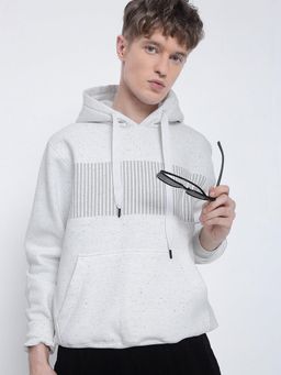 SHOWOFF - Edition Men's Striped White Hoodie