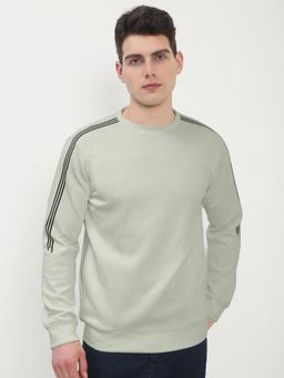 SHOWOFFFF - Men's Green Round Neck Sweatshirt