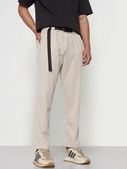 SHOWOFF - Edition Mens Beige Straight Fit Korean Trouser