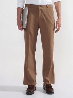 SHOWOFF - Edition Mens Brown Relaxed Fit Korean Trousers