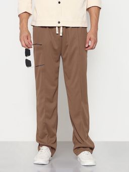 SHOWOFFFF - Edition Mens Brown Relaxed Fit Trouser