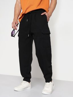 SHOWOFF - Edition Mens Black Relaxed Fit Joggers