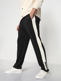 SHOWOFF - Edition Mens Black Straight Fit Trouser
