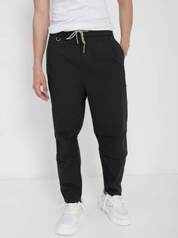SHOWOFFFF - Edition Mens Black Relaxed Fit Trouser