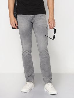 SHOWOFF - Men Grey Slim Fit Jeans