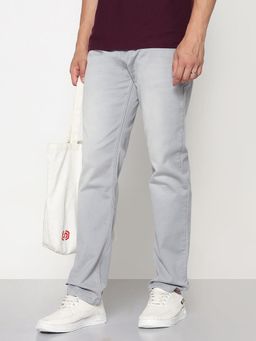 SHOWOFFFF - Men Grey Relaxed Fit Jeans