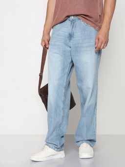 SHOWOFF - Men Blue Baggy Fit Jeans