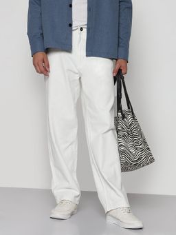 SHOWOFF - Men White Relaxed Fit Jeans