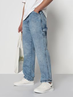 SHOWOFF - Men Blue Relaxed Fit Jeans