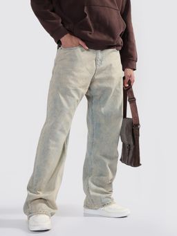 SHOWOFF - Men Blue Baggy Fit Jeans