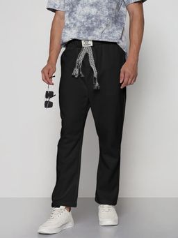 SHOWOFF - Edition Men's Black Relaxed Fit Trouser