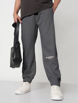 SHOWOFF - Men'S Grey Relaxed Fit Joggers