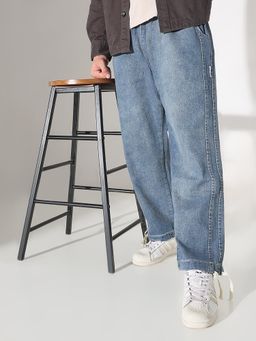 SHOWOFF - Blue Straight Fit Jeans