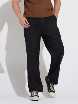 SHOWOFFFF - Mens Black Regular Fit Trouser