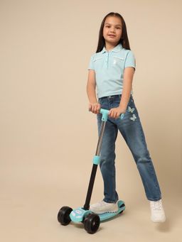 U.S. POLO ASSN. - Blue Solid Jeans