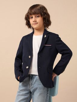 U.S. POLO ASSN. - Blue Solid Blazer