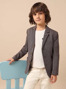 U.S. POLO ASSN. - Brown Self Design Blazer