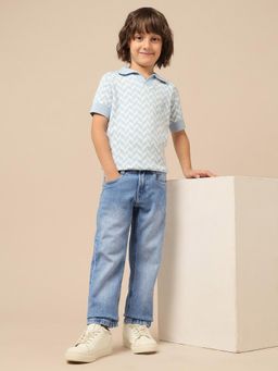 U.S. POLO ASSN. - Blue Solid Relaxed Jeans