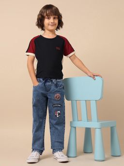 U.S. POLO ASSN. - Blue Solid Relaxed Jeans