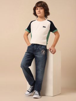 U.S. POLO ASSN. - Blue Solid Slim Jeans