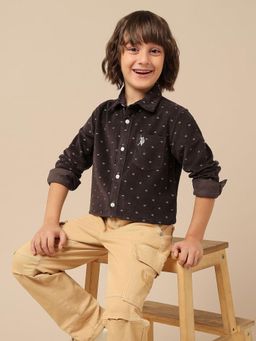 U.S. POLO ASSN. - Brown Printed Shirt