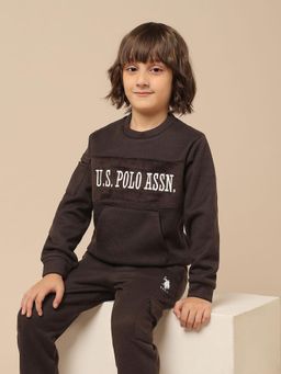 U.S. POLO ASSN. - Brown Printed Sweatshirt