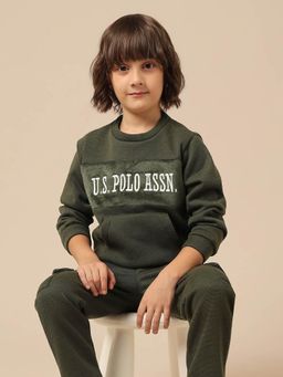 U.S. POLO ASSN. - Green Embroidered Sweatshirt
