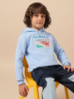 U.S. POLO ASSN. - Blue Printed Hoodie