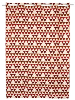 Saral Home - Hill Chenille Blackout Window Curtains 1Pc,Red. 4x5 ft