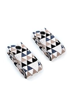 Saral Home - Hill Pattern Chenille Blackout Long Door Curtains 2Pcs, Grey 4X9 Ft