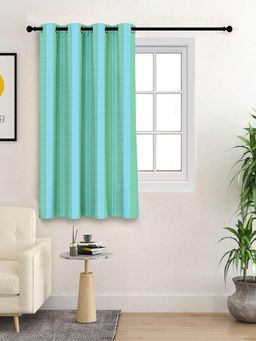 Saral Home - Joy Cotton 100% Blackout Window Curtains 1Pc, Green. 4x5 Feet