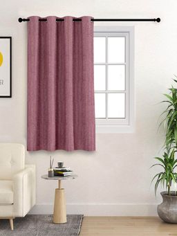 Saral Home - Chawla Cotton 100% Blackout Window Curtain 2Pcs, Maroon. 4x5 Feet