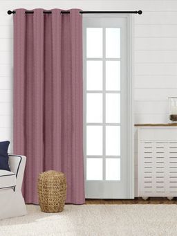 Saral Home - Chawla Cotton Door Curtain 1Pc, MAROON. 4x7 Feet