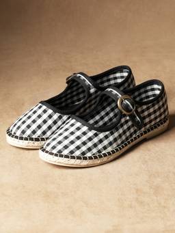 Theater - Women Aragon Black Stripes Mary Jane Espadrilles
