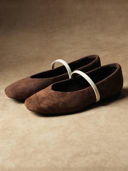 Theater - Women Brown Comfortable Mary Jane Ballerina
