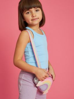 Accessorize London - Kids Multi Rainbow Sling Bag