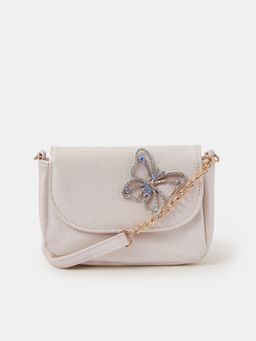 Accessorize London - Girls Diamante Butterfly Crossbody Sling Bag
