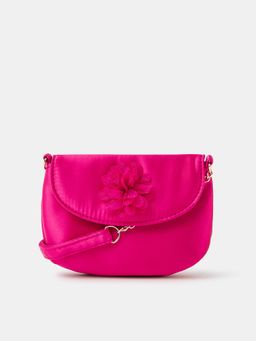 Accessorize London - Girls Applique Flower Sling Bag
