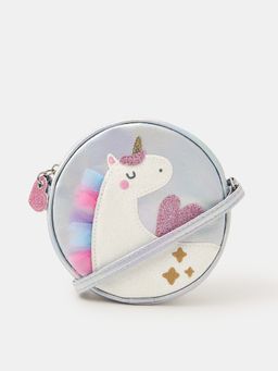Accessorize London - Girls Round Unicorn Sling Bag